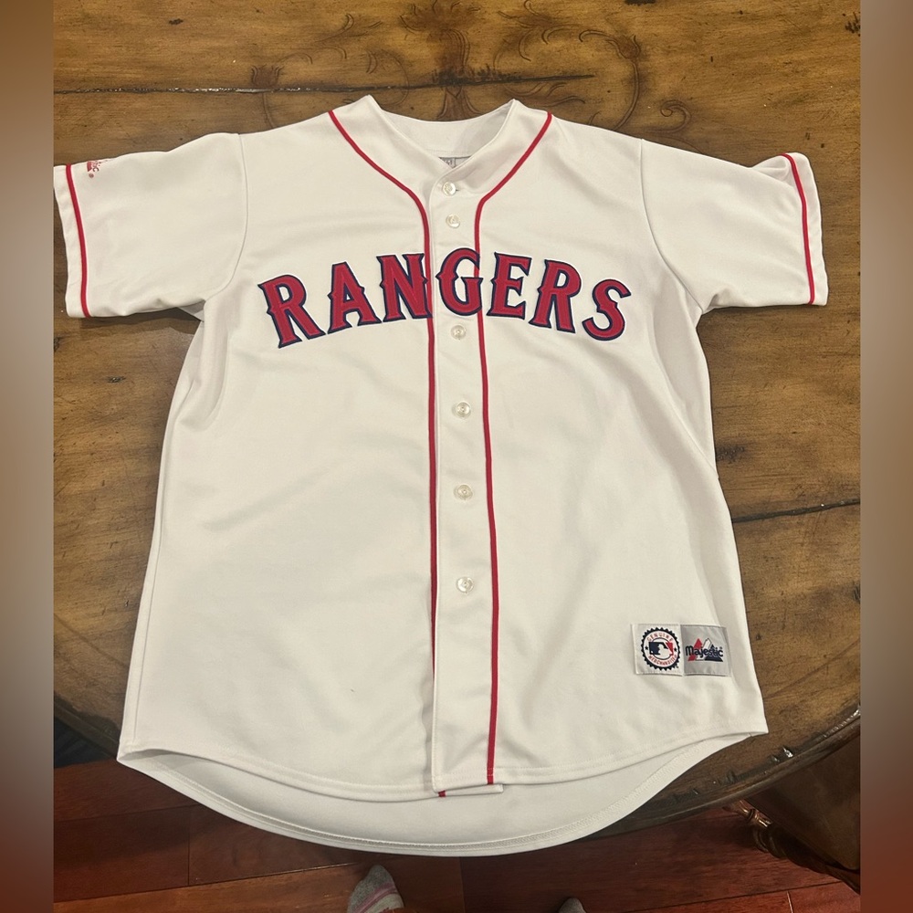 White Texas Rangers jersey